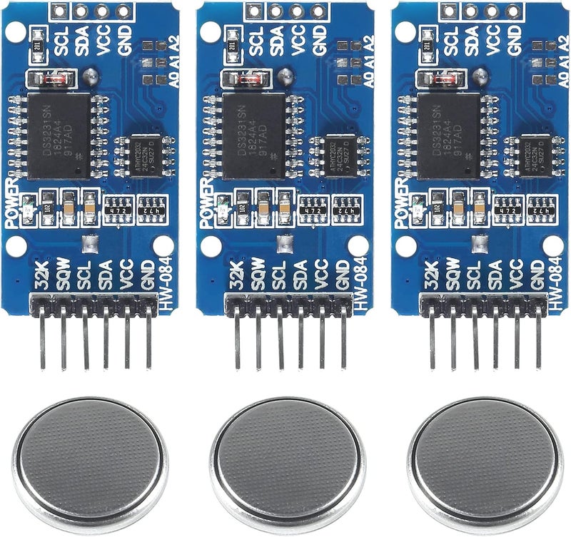AiTrip 3PCS DS3231 Real Time Clock Module RTC Sensor High Precision AT24C32 IIC Timer Alarm Clock for Arduino Raspberry Pi - Image 1